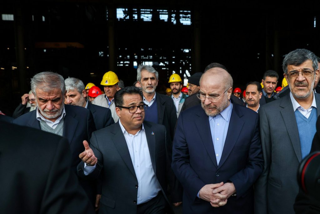 افتتاح کارخانه فولادسازی۲ شرکت فولاد آلیاژی ایران با حضور قالیباف