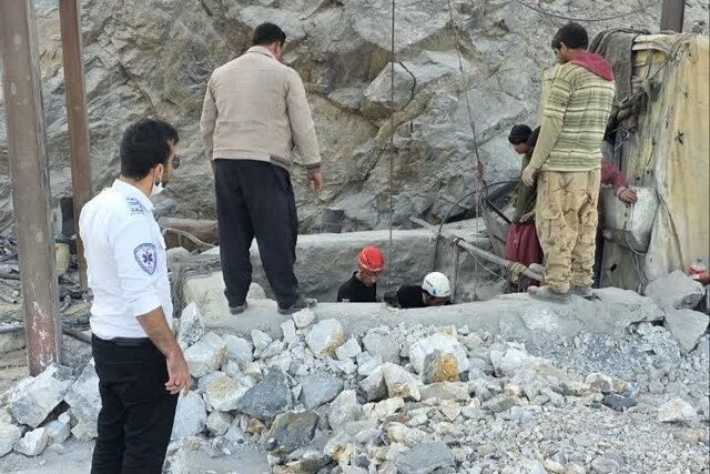 ریزش معدن یزد