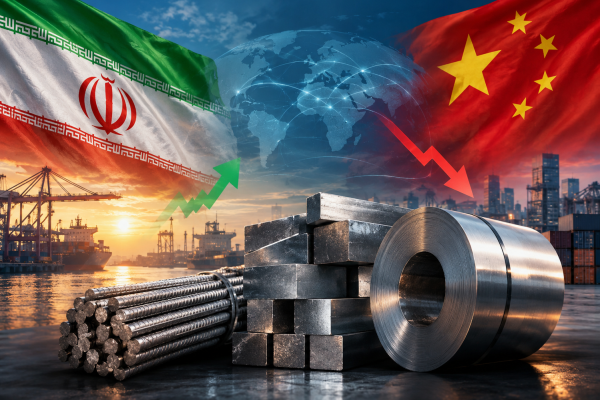بازارهای منطقه‌ای؛ میدان اصلی رقابت ایران و چین / افت موجودی فولاد چین به نفع صادرات ایران تمام می‌شود؟